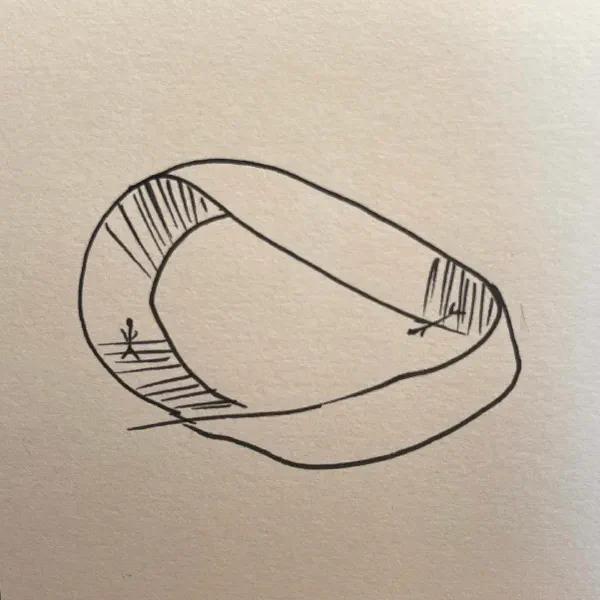 莫比烏斯環：鄰坐又對坐的關係